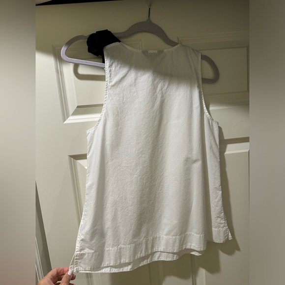 JCrew white and Black bow top - Picture 2 of 4